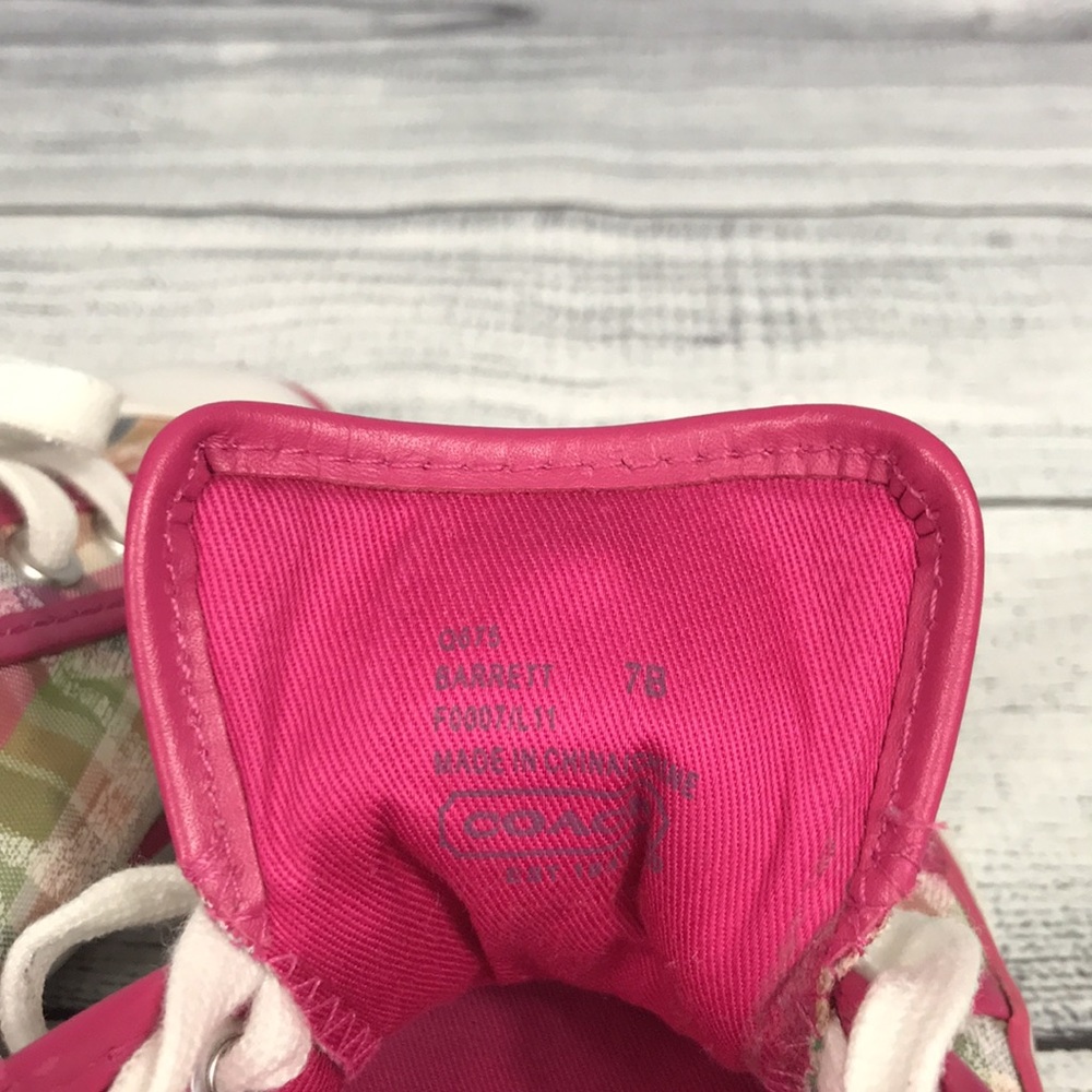COACH Barrett Logo Women’s Sneakers Size 7B - Picture 4 of 9